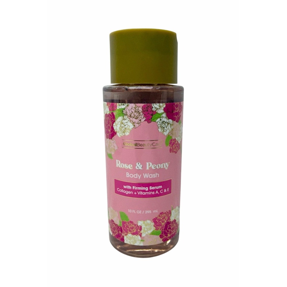 Global Beauty Care Rose And Peony Body Wash Firming Serum Collagen + A, C & E